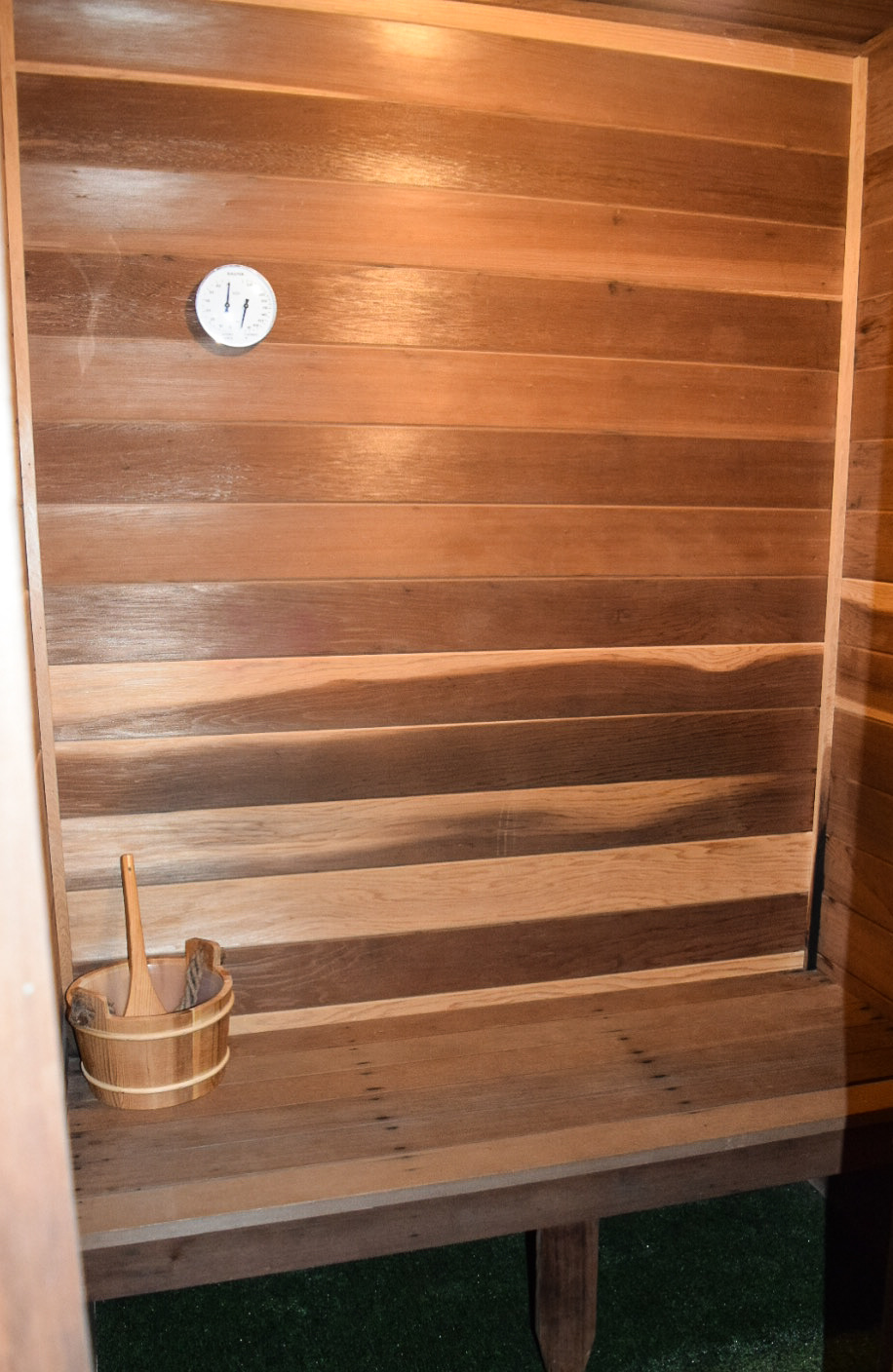 The cedar sauna